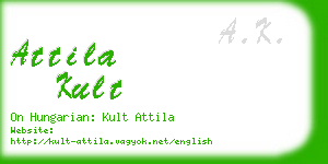attila kult business card